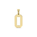 18K Gold Sport Number Pendant