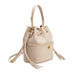 Janae  Recycled Vegan Leather Top Handle Bag- Bone