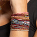 Solid Color 2mm Seed Bead Bracelets: Light Blue