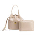 Janae  Recycled Vegan Leather Top Handle Bag- Bone