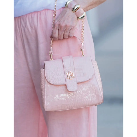 Tucker Handbag Blush Patent Ec