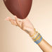 Stretch Seed Bead Solid Game Day Bracelets: Maroon