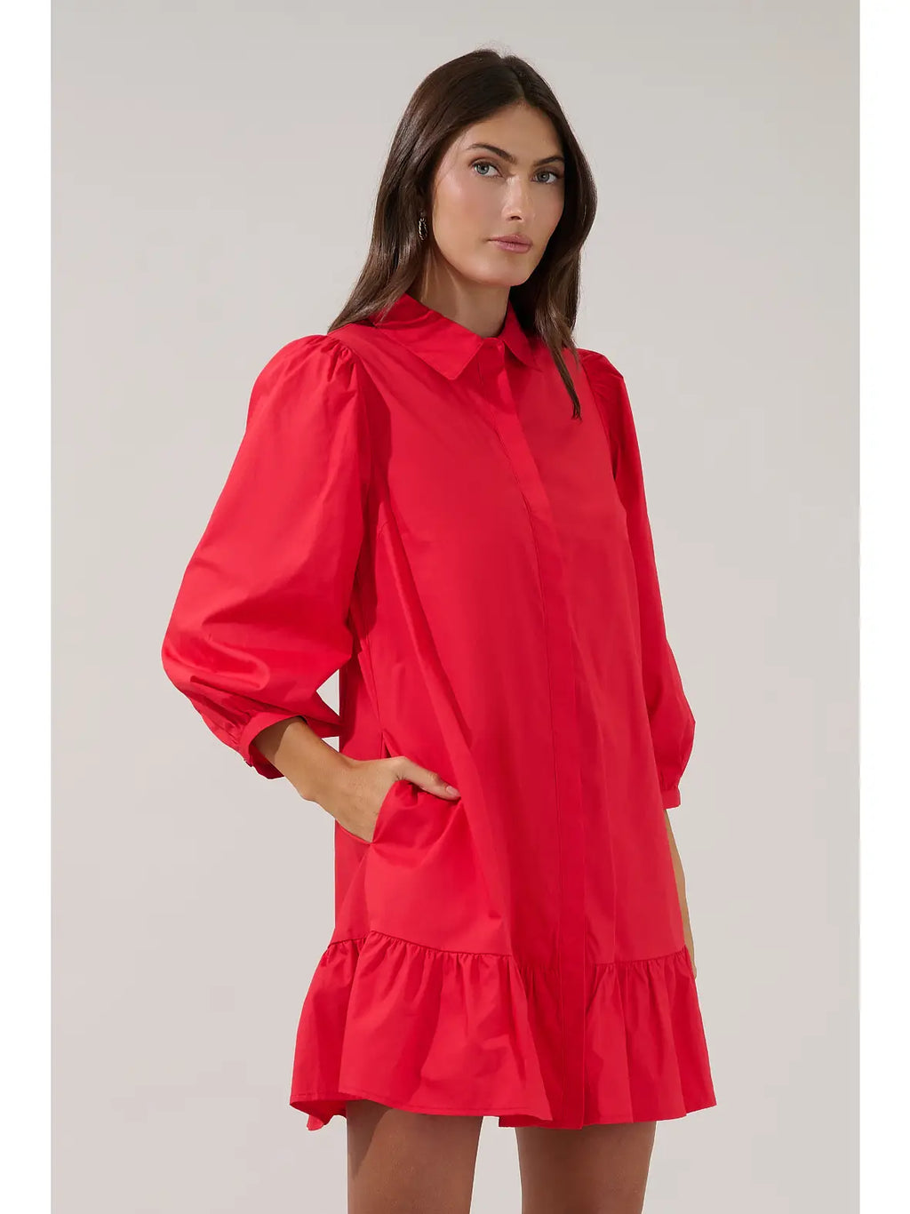 Halftime Hotty Dress - Red