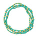 Solid Color 2mm Seed Bead Bracelets: Light Blue