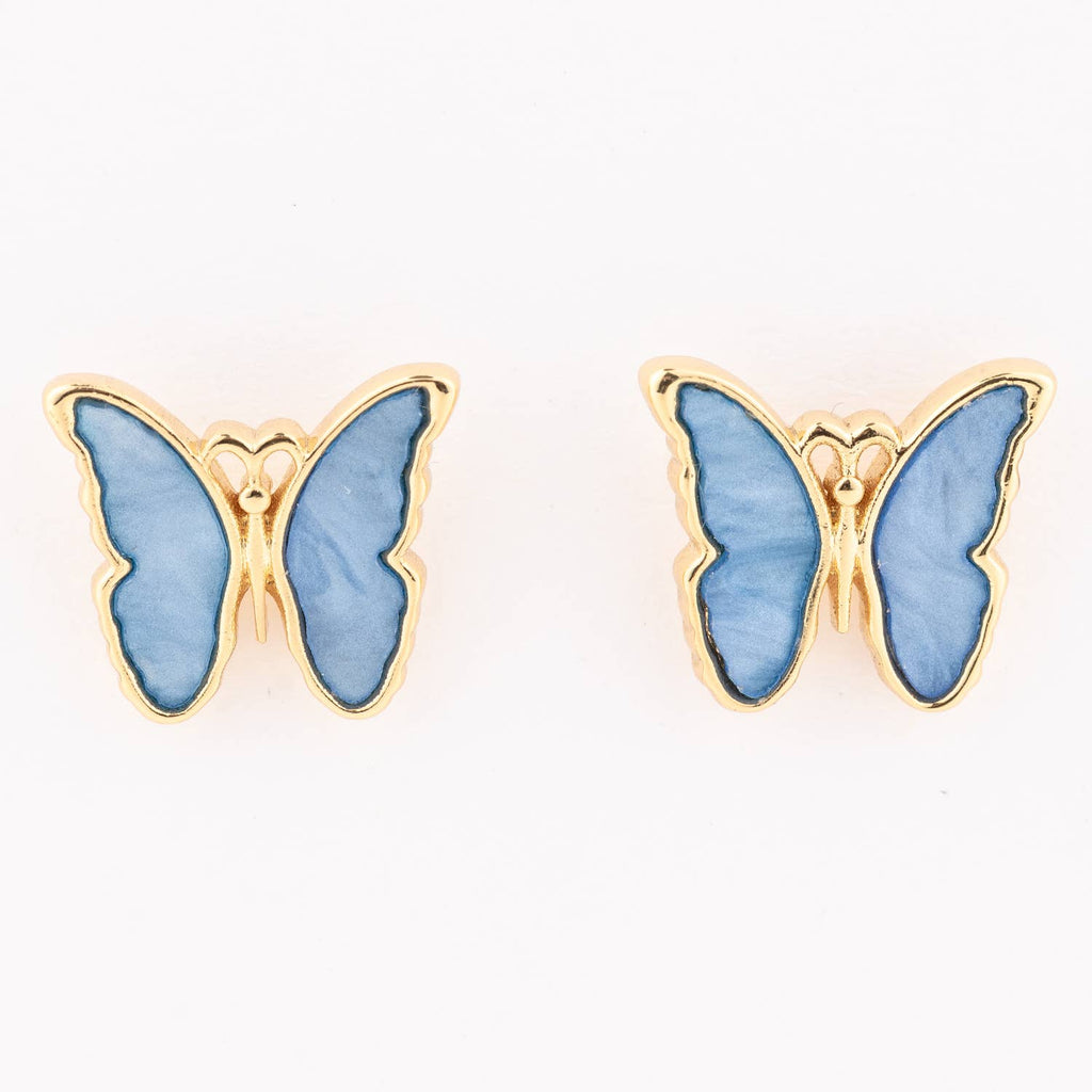 Earrings Luxe Blue Butterfly