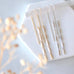 Bar Threader Earrings - Gold and Silver: Gold
