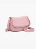 Daia Whipstitch Flapover Crossbody w/ Whipstitch Strap: Off White