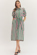 Allison Midi Dress - Green