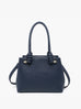 Blair Classic Satchel w/ Knotted Handles & Long Strap: Navy