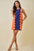 Bleeding Love Mini Dress - Navy/Orange