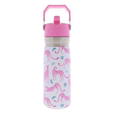 See ya, Cheetah 22 Oz. Water Bottle With Straw Cap"