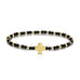 Assorted Crystal Stretch Bracelets w/ Single Balanced Cross: Soft
