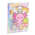 Kawaii Cuties: Coloring Book with Rainbow Pencil by Delaney Foerster: Paperback