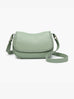 Daia Whipstitch Flapover Crossbody w/ Whipstitch Strap: Off White