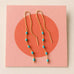 Faceted Turquoise Beaded Threader Earrings