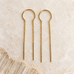 Threader Earrings - Gold and Silver: Gold