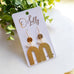 Cami Gold Arch Statement Earrings – 2.75”