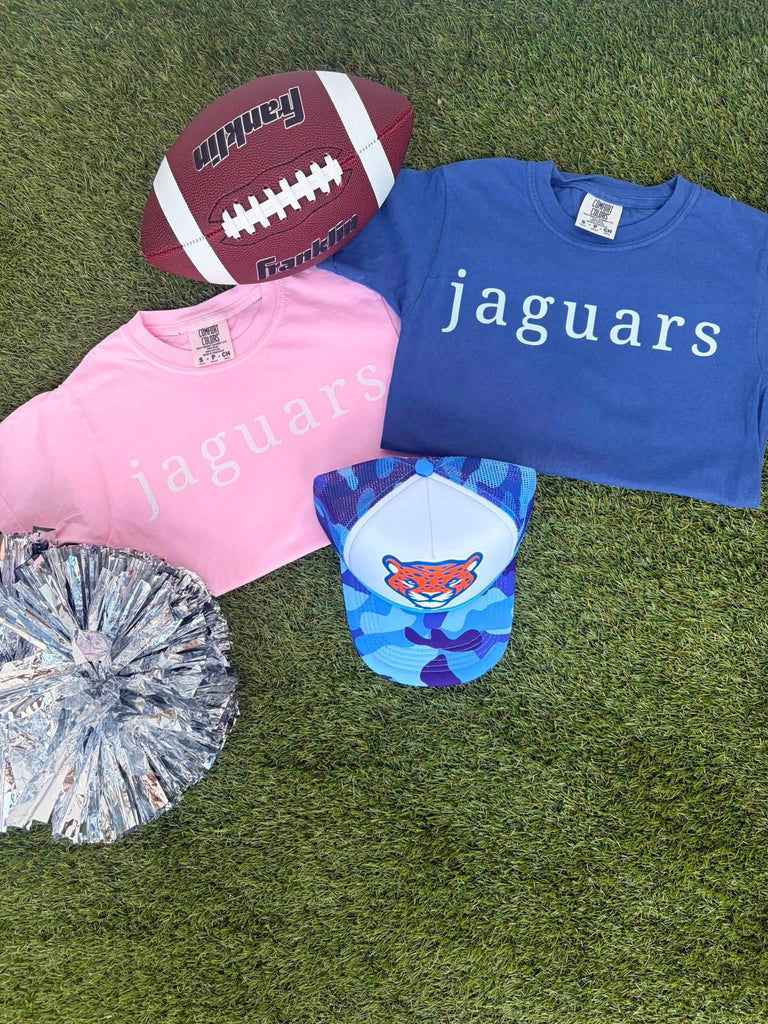 Jaguars Comfort Colors Serif Font Tee