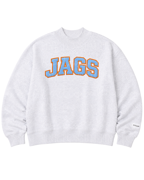 JAGS Ash/baby blue   Mockneck sweatshirt - PRE ORDER Round 2