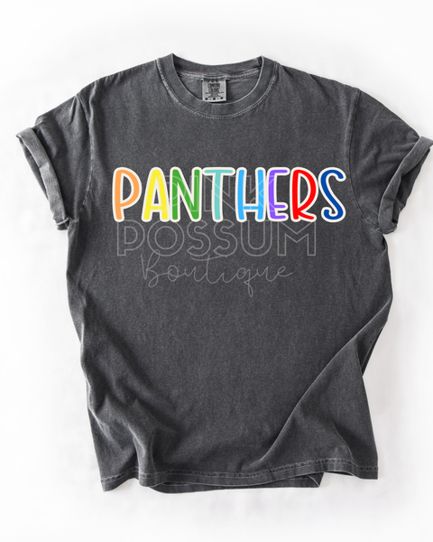 Panthers Rainbow T-shirt -Pepper