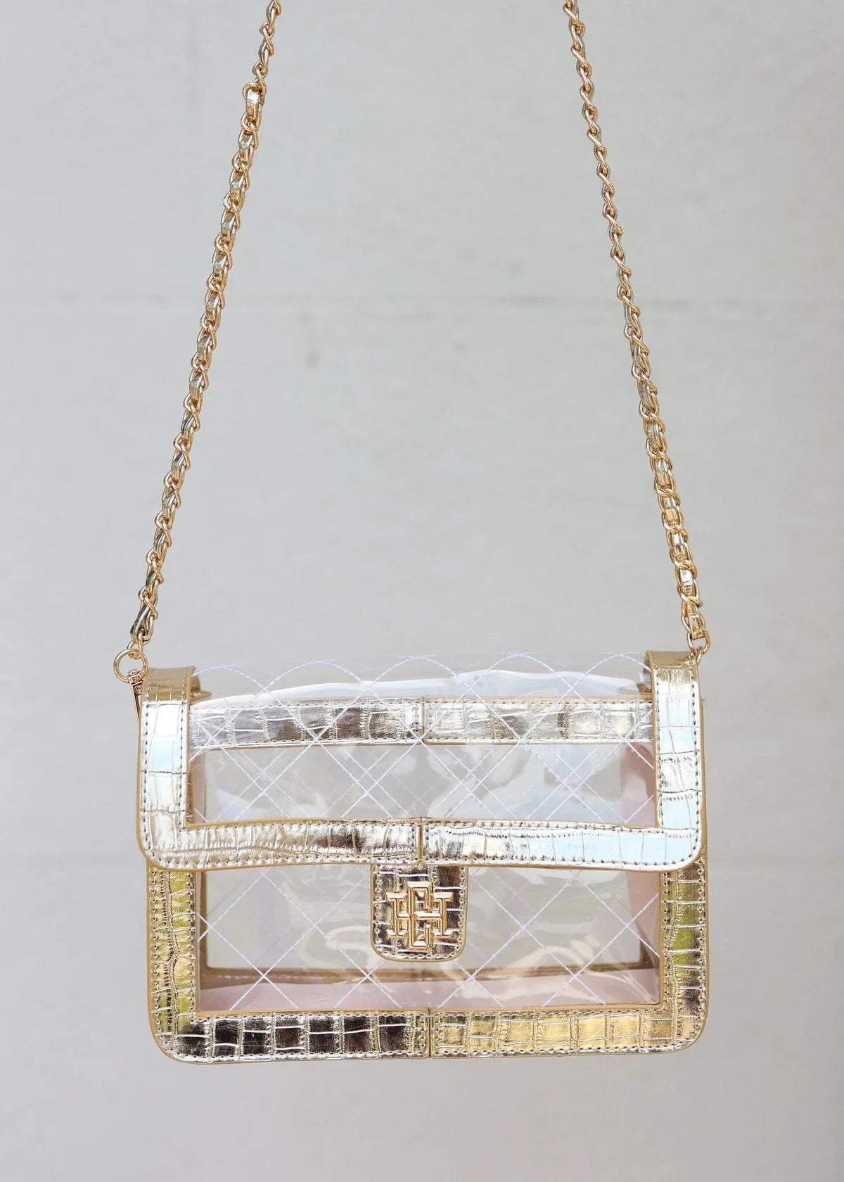 Quinn Quilted Clear Bag