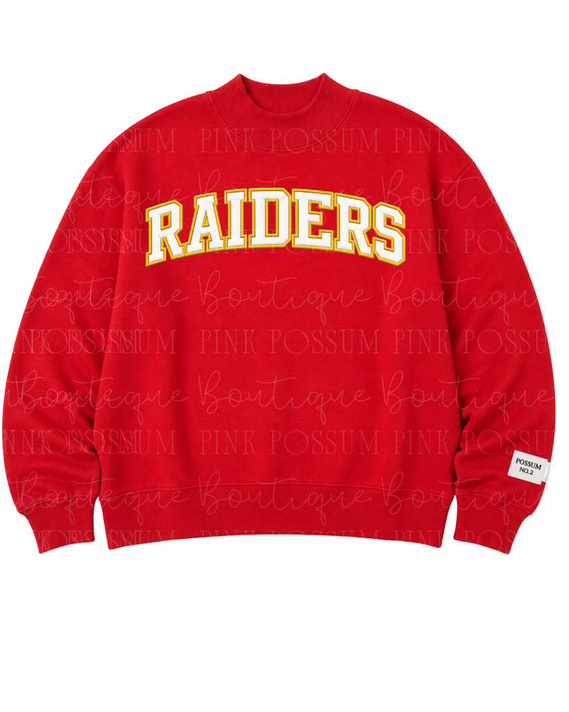 Raiders Red/Gold  Mockneck sweatshirt - PRE ORDER