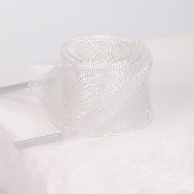 Satin Shoe Lace - White
