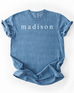 madison Hometown Tshirt - Chambray