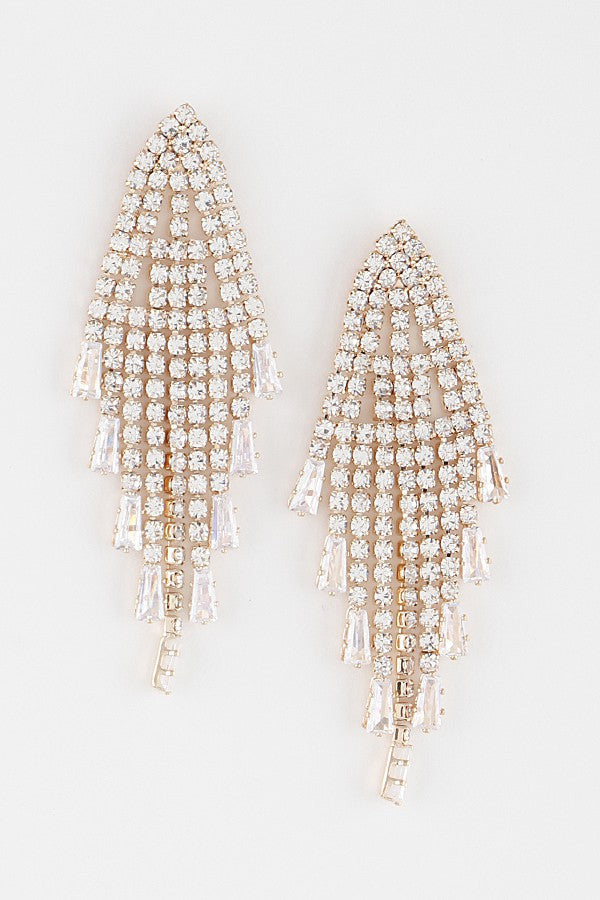 Rhinestone Chandelier Earrings
