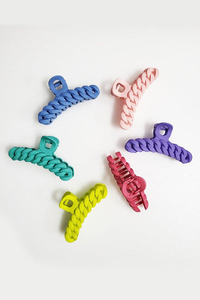 Colorful Braided Claw Clip