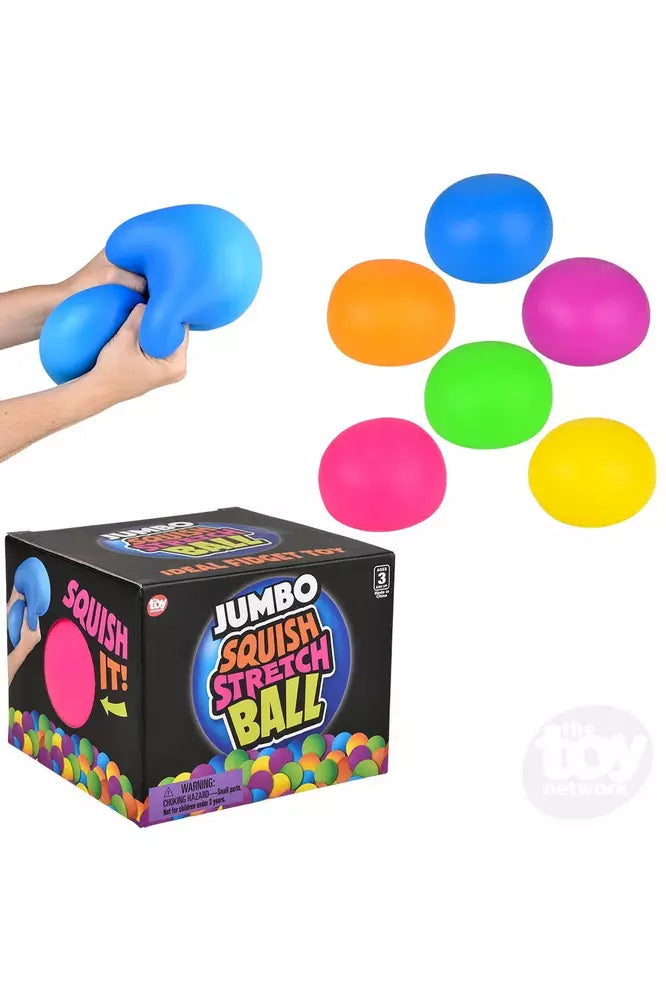 Jumbo 6" Squish and Stretch Gummi Ball