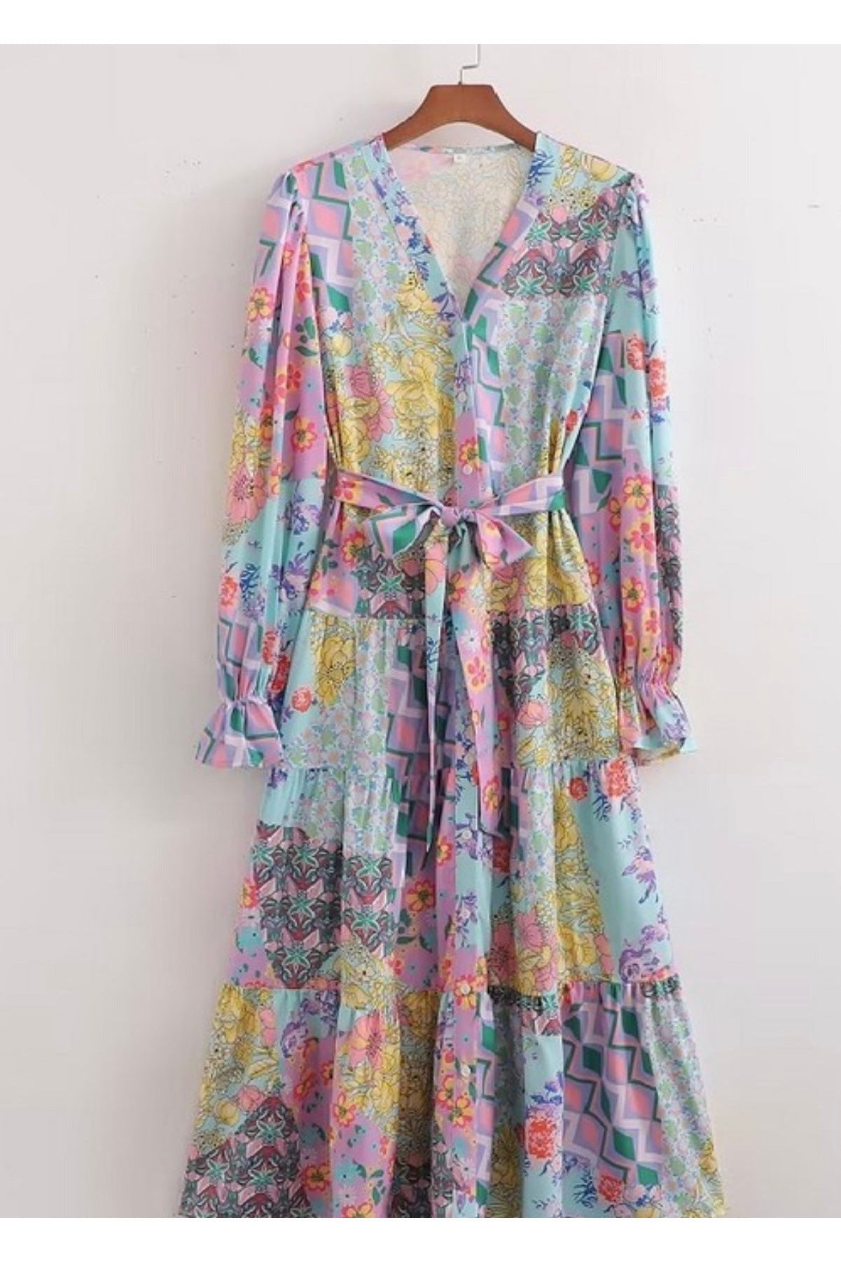 Floral Field Patch Maxi